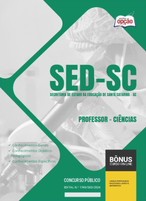 Apostila SED-SC 2024 - Professor - Ciências