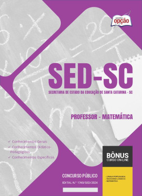 Apostila SED-SC 2024 - Professor - Matemática
