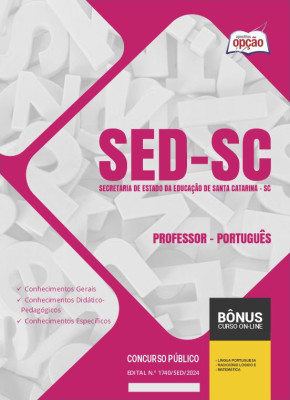 Apostila SED-SC 2024 - Professor - Português