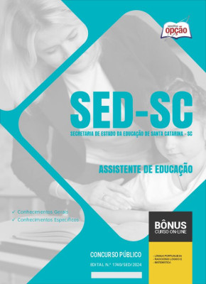 Apostila SED-SC 2024 - Assistente De Educação