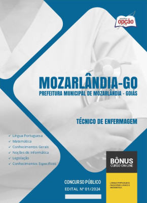 Apostila Prefeitura de Mozarlândia - GO em PDF - Técnico de Enfermagem 2024