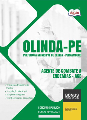 Apostila Prefeitura de Olinda - PE 2024 - Agente de Combate a Endemias - ACE