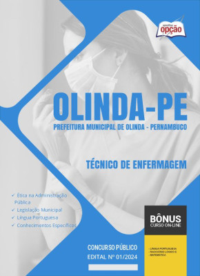Apostila Prefeitura de Olinda - PE 2024 - Técnico de Enfermagem