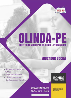 Apostila Prefeitura de Olinda - PE em PDF - Educador Social 2024