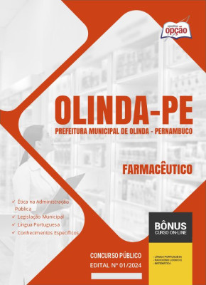 Apostila Prefeitura de Olinda - PE 2024 - Farmacêutico
