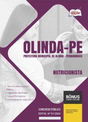 Apostila Prefeitura de Olinda - PE em PDF - Nutricionista 2024