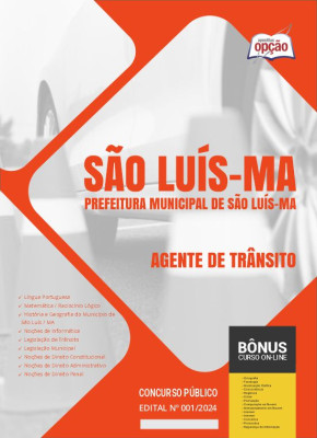 Apostila Prefeitura de São Luís - MA 2024 - Agente de Trânsito
