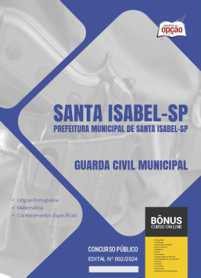 Apostila Prefeitura de Santa Isabel - SP 2024 - Guarda Civil Municipal