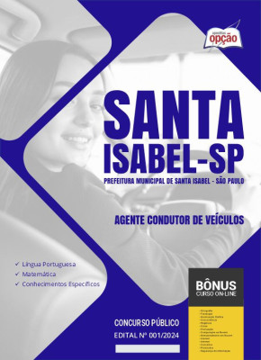 Apostila Prefeitura de Santa Isabel - SP em PDF - Agente Condutor de Veículos 2024