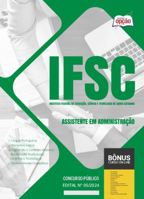 Apostila IFSC em PDF - Assistente em Administração 2024