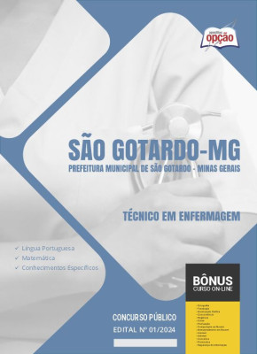Apostila Prefeitura de São Gotardo - MG em PDF - Técnico em Enfermagem 2024