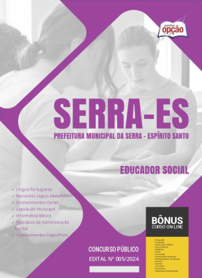 Apostila Prefeitura de Serra - ES 2024 - Educador Social