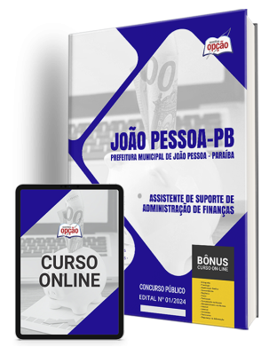 Apostila Prefeitura de João Pessoa - PB 2024 - Assistente de Suporte de Administração de Finanças