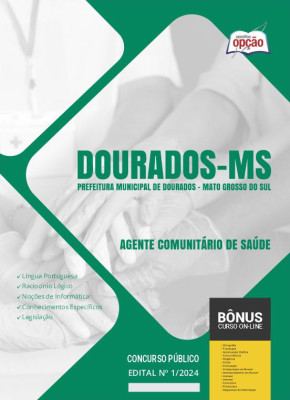 Apostila Prefeitura de Dourados - MS em PDF - Agente Comunitário de Saúde 2024