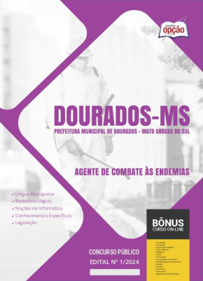 Apostila Prefeitura de Dourados - MS em PDF - Agente de Combate às Endemias 2024