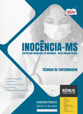 Apostila Prefeitura de Inocência - MS 2024 - Técnico de Enfermagem