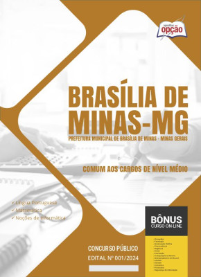 Apostila Prefeitura de Brasília de Minas - MG 2024 - Comum aos Cargos de Nível Médio