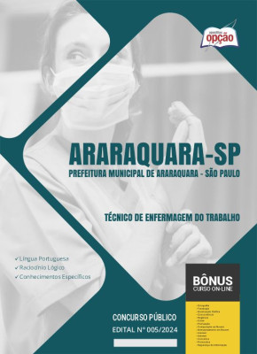 Apostila Prefeitura de Araraquara - SP 2024 - Técnico de Enfermagem do Trabalho