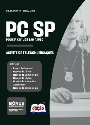 Apostila PC-SP 2024 - Agente de Telecomunicações