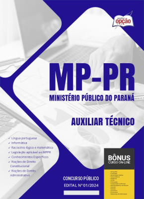 Apostila MP-PR em PDF - Auxiliar Técnico 2024