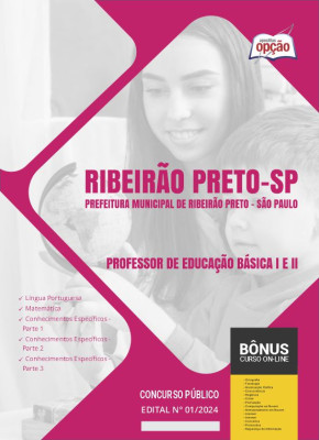 Apostila Prefeitura de Ribeirão Preto - SP 2024 - Professor de Educação Básica I e II
