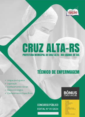 Apostila Prefeitura de Cruz Alta - RS 2024 - Técnico de Enfermagem