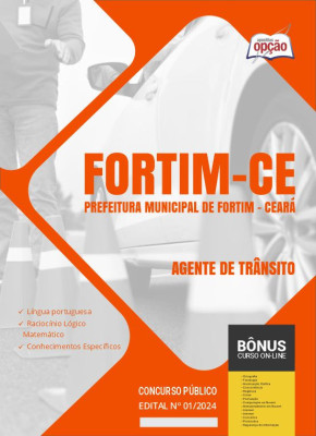 Apostila Prefeitura de Fortim - CE em PDF - Agente de Trânsito 2024