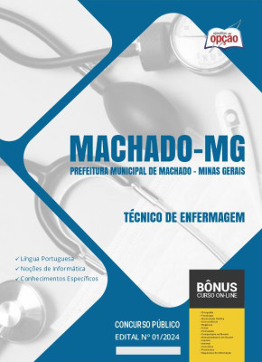 Apostila Prefeitura de Machado - MG em PDF - Técnico de Enfermagem 2024
