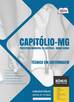 Apostila Prefeitura de Capitólio - MG 2024 - Técnico em Enfermagem