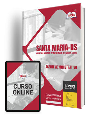 Apostila Prefeitura de Santa Maria - RS 2024 - Agente Administrativo