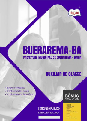 Apostila Prefeitura de Buerarema - BA em PDF - Auxiliar de Classe 2024