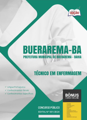 Apostila Prefeitura de Buerarema - BA 2024 - Técnico em Enfermagem