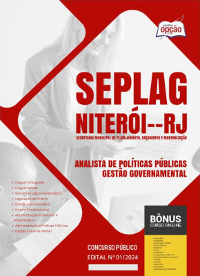 Apostila SEPLAG Niterói - RJ  - Analista de Políticas Públicas - Gestão Governamental