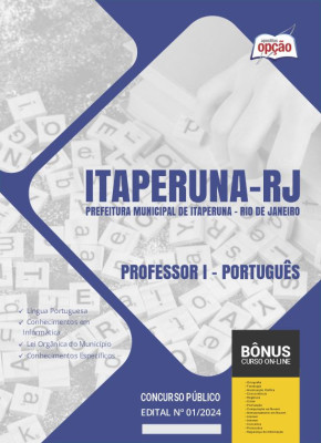 Apostila Prefeitura de Itaperuna - RJ 2024 - Professor I - Português