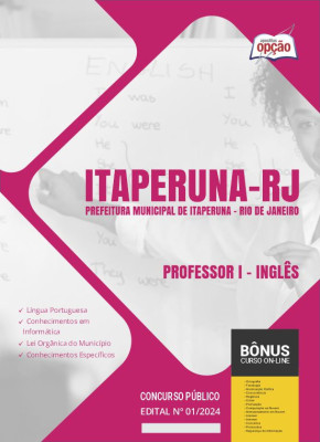 Apostila Prefeitura de Itaperuna - RJ 2024 - Professor I - Inglês