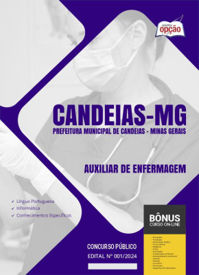 Apostila Prefeitura de Candeias - MG em PDF - Auxiliar de Enfermagem 2024
