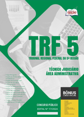 Apostila TRF-5 2024 - Técnico Judiciário - Área Administrativa