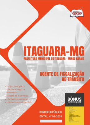 Apostila Prefeitura de Itaguara - MG 2024 - Agente de Fiscalização de Trânsito