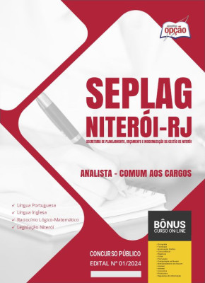 Apostila SEPLAG Niterói - RJ em PDF - Analista - Comum aos Cargos 