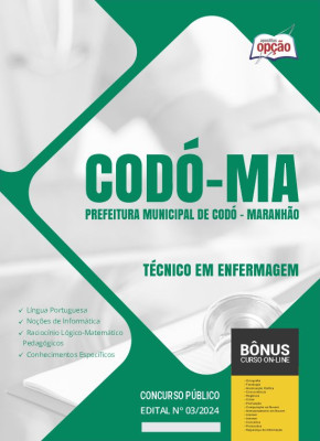 Apostila Prefeitura de Codó - MA 2024 - Técnico em Enfermagem