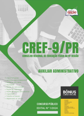 Apostila CREF-9 2024 - Auxiliar Administrativo