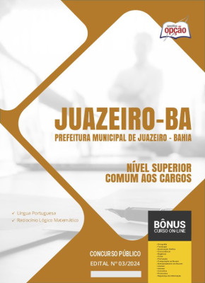 Apostila Prefeitura de Juazeiro - BA 2024 - Nível Superior - Comum aos Cargos