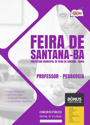 Apostila Prefeitura de Feira de Santana - BA 2024 - Professor - Pedagogia