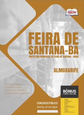 Apostila Prefeitura de Feira de Santana - BA 2024 - Almoxarife