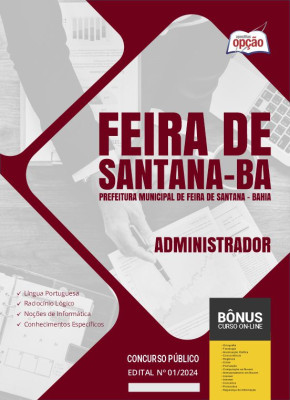 Apostila Prefeitura de Feira de Santana - BA 2024 - Administrador