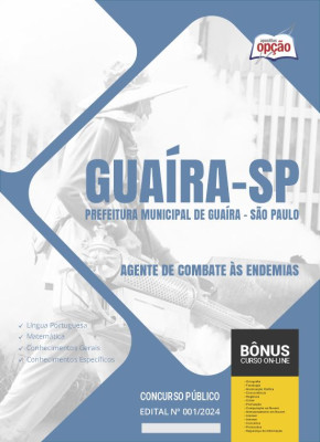 Apostila Prefeitura de Guaíra - SP 2024 - Agente de Combate às Endemias