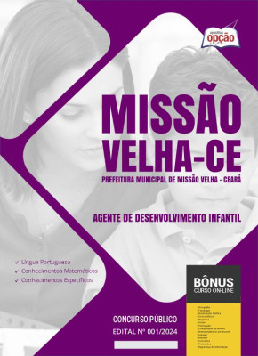 Apostila Prefeitura de Missão Velha - CE 2024 - Agente de Desenvolvimento Infantil