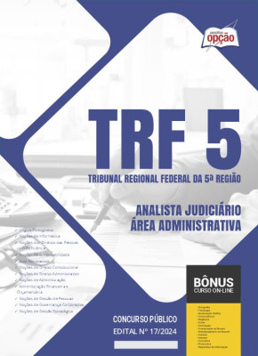 Apostila TRF-5 2024 - Analista Judiciário - Área Administrativa