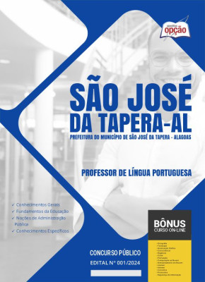 Apostila Prefeitura de São José da Tapera - AL 2024 - Professor de Língua Portuguesa