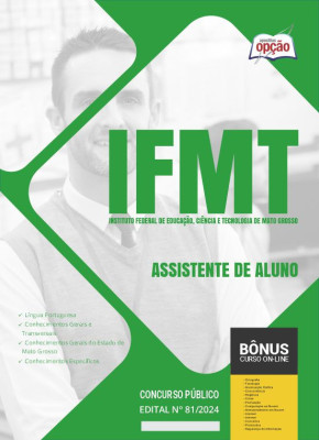 Apostila IFMT em PDF - Assistente de Aluno 2024